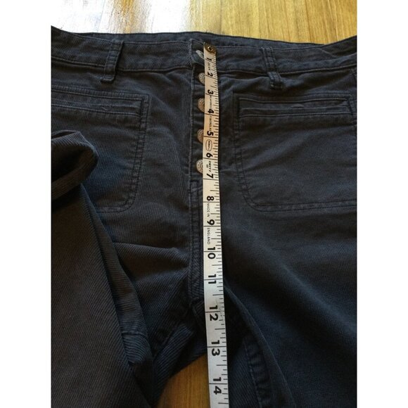 American Eagle Womens High Rise Flare Corduroy Pants Size 12 Regular Stretch But - Picture 6 of 8